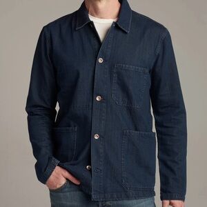 Rowan Duncan Indigo Denim Chore Jacket Workwear Utility